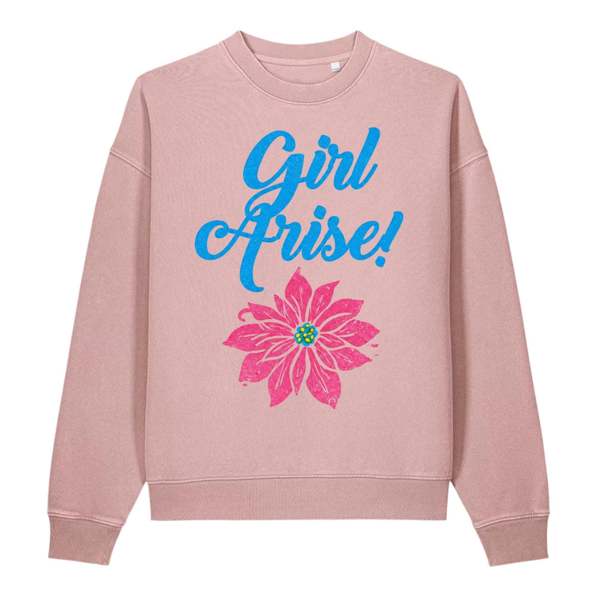 Girl Arise! vintage crewneck in blush