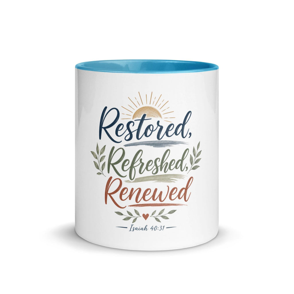 Restored Refreshed Renewed affirmation mug