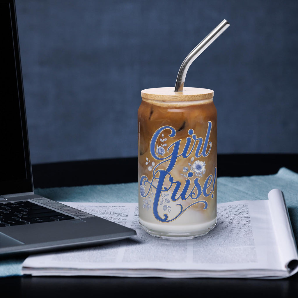 Girl Arise glass tumbler