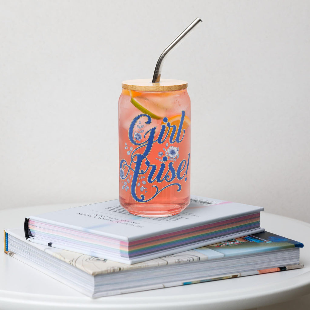 Girl Arise glass tumbler