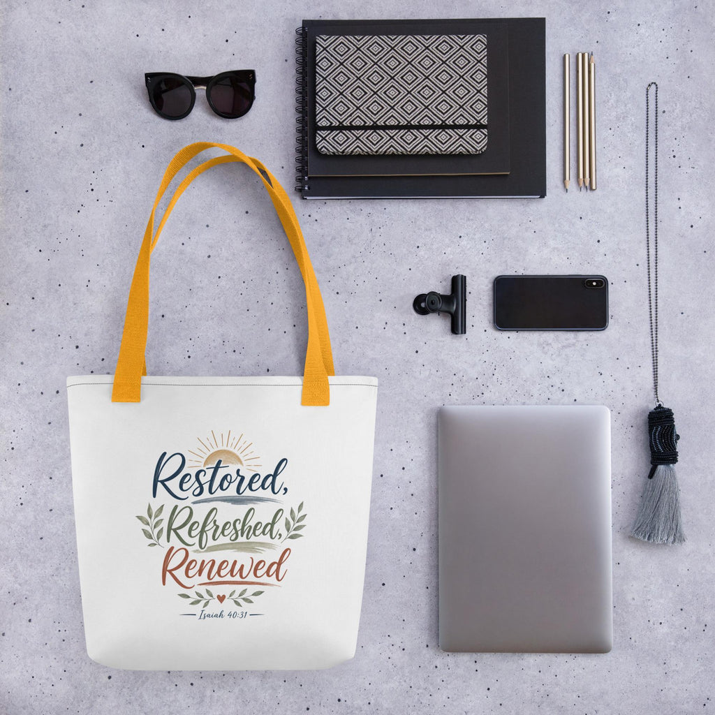 Restored Refreshed Renewed tote bag
