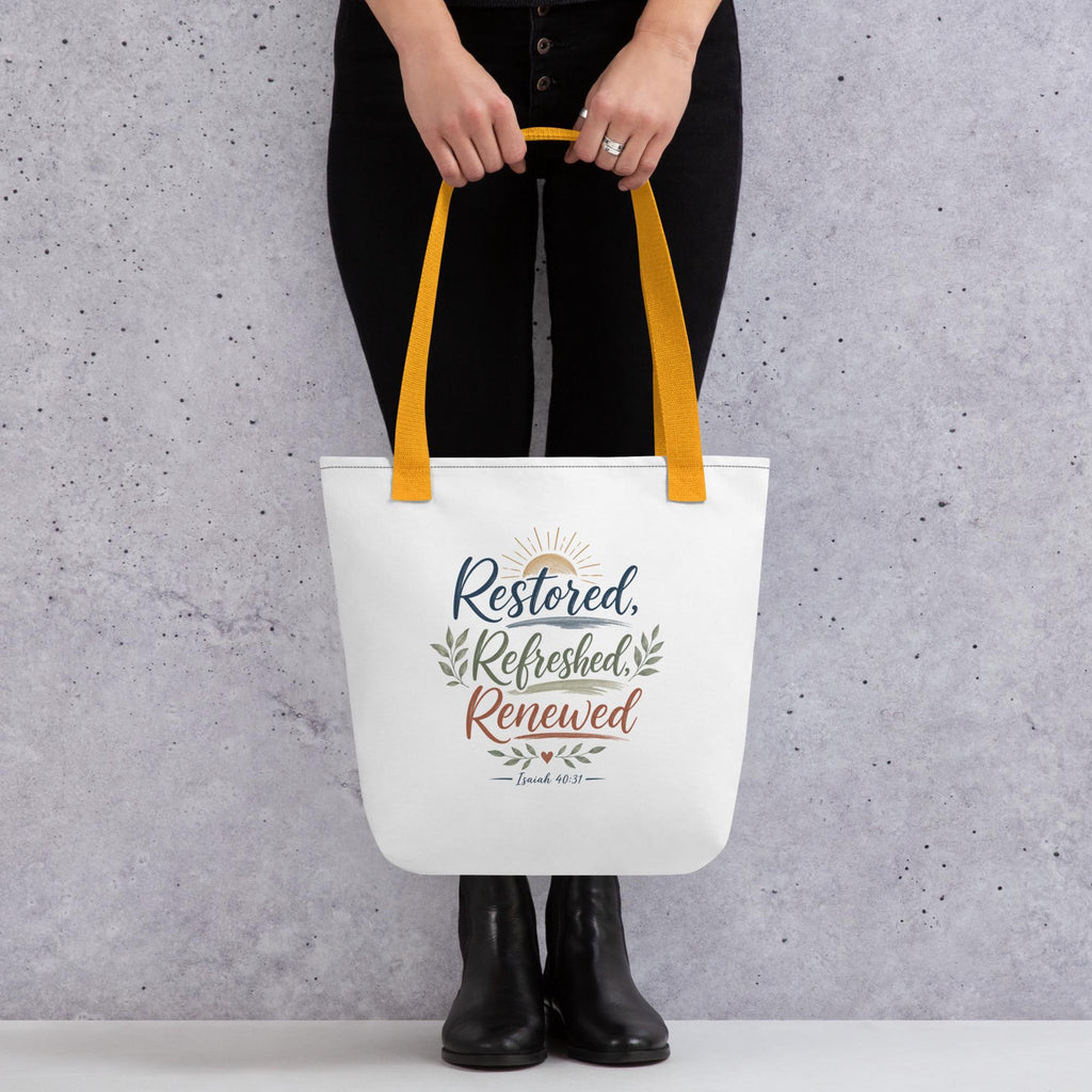 Restored Refreshed Renewed tote bag