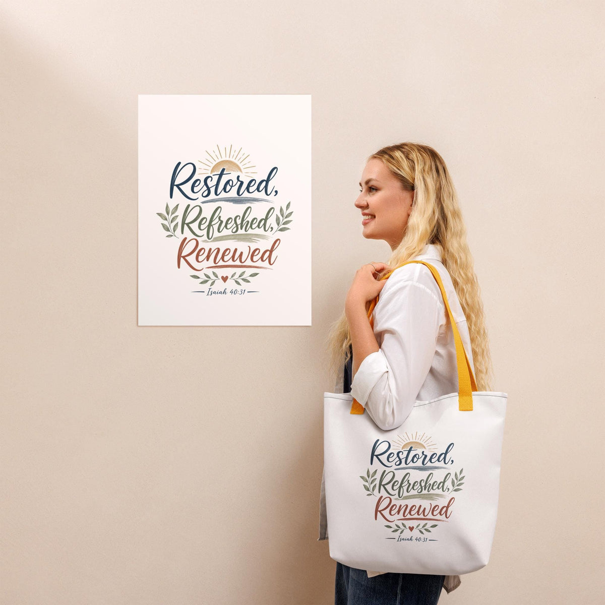 Restored Refreshed Renewed tote bag