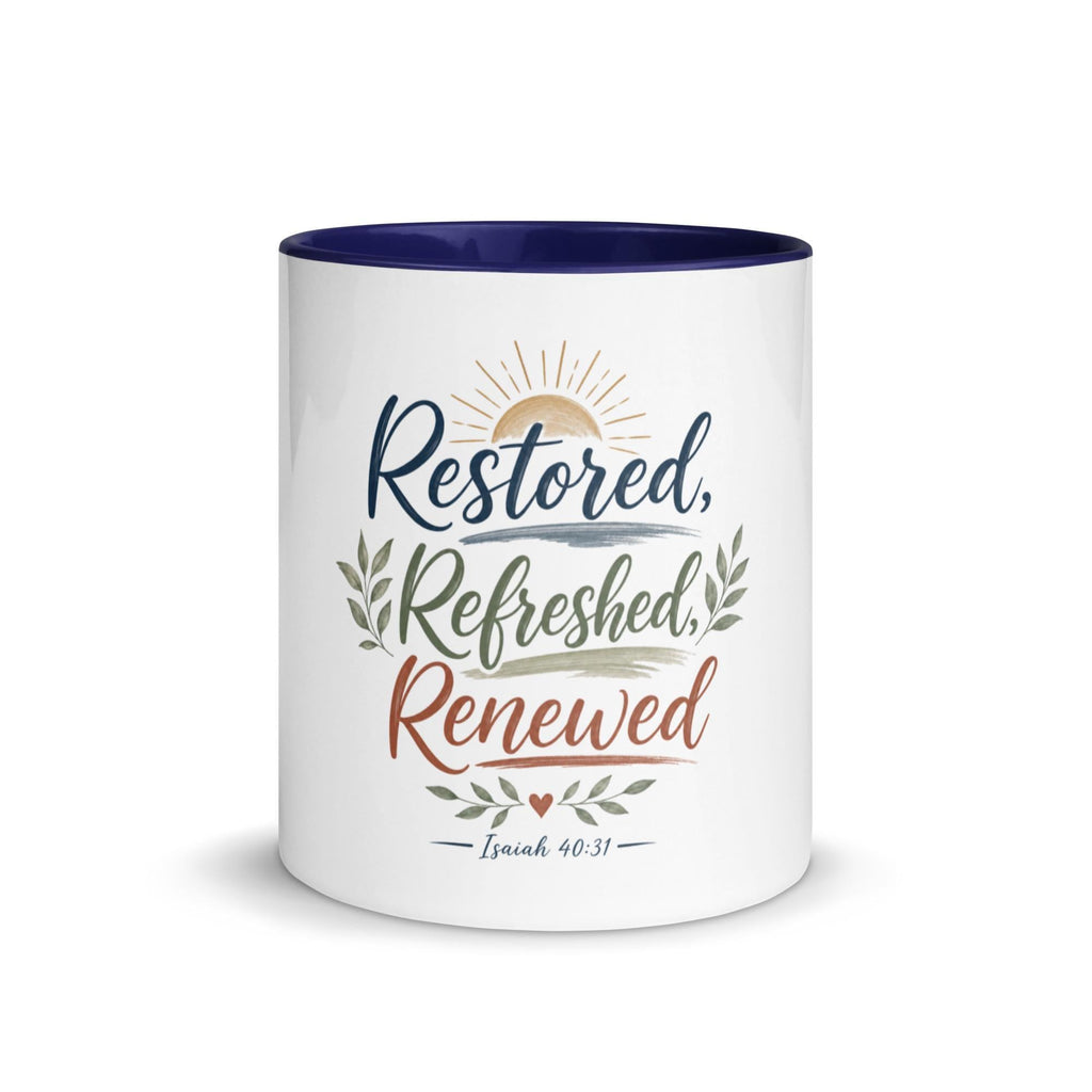 Restored Refreshed Renewed affirmation mug