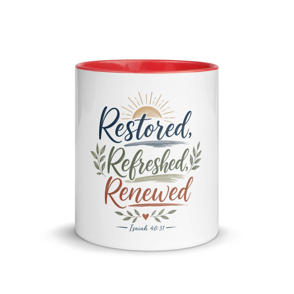 Restored Refreshed Renewed affirmation mug