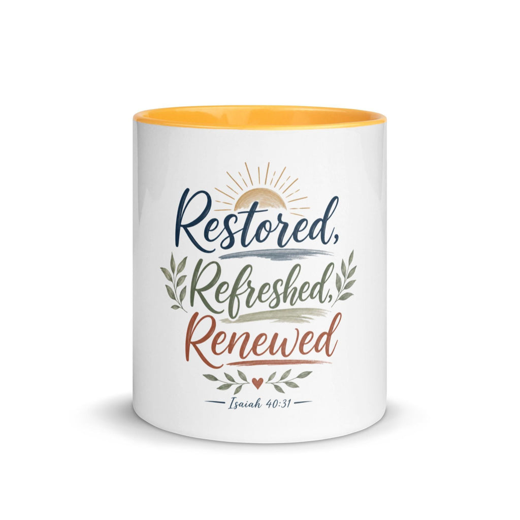 Restored Refreshed Renewed affirmation mug