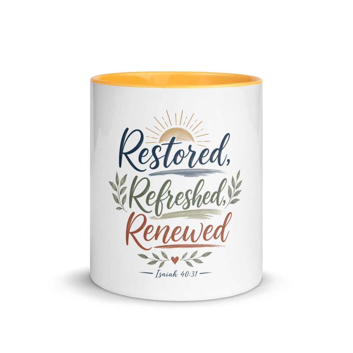 Restored Refreshed Renewed affirmation mug