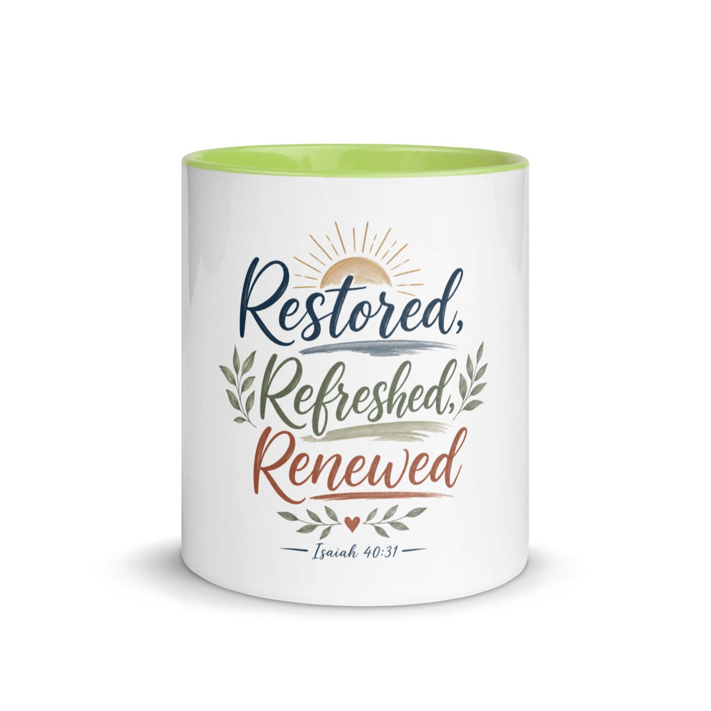 Restored Refreshed Renewed affirmation mug