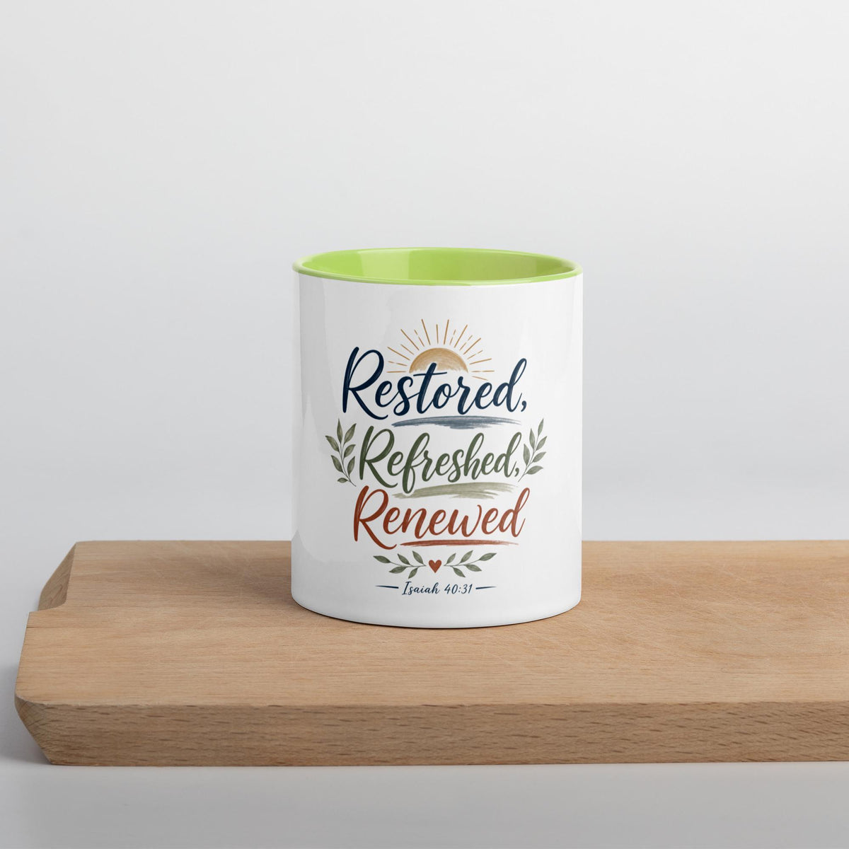 Restored Refreshed Renewed affirmation mug