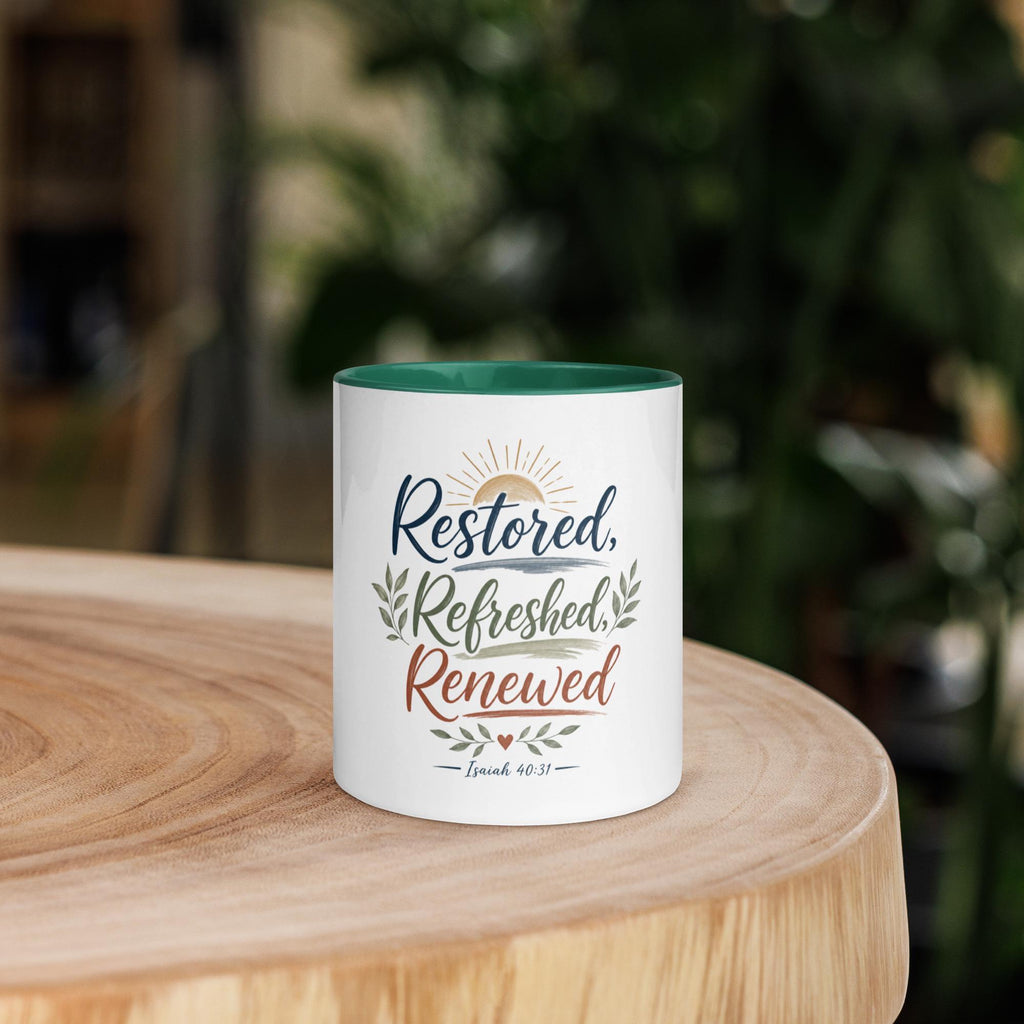 Restored Refreshed Renewed affirmation mug