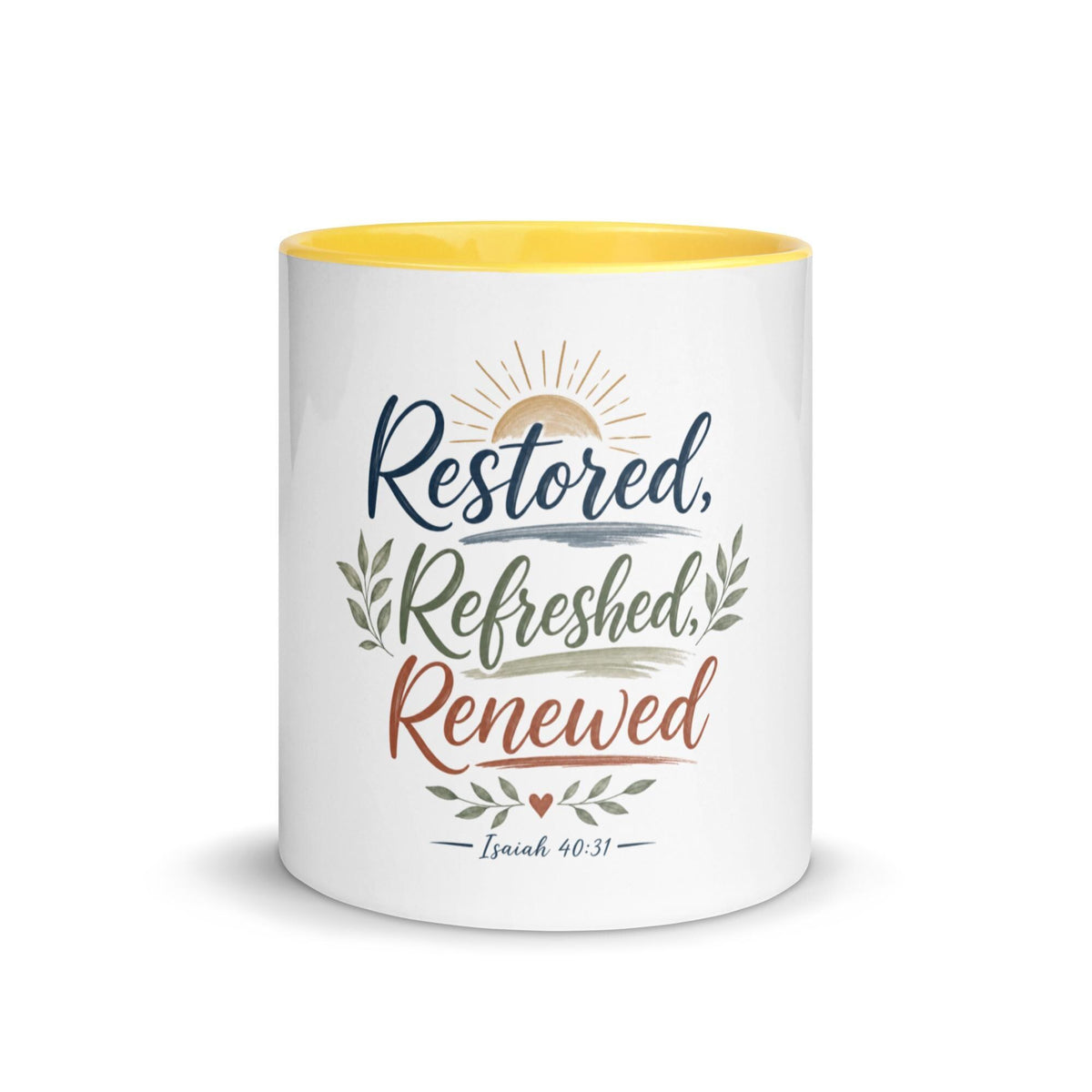 Restored Refreshed Renewed affirmation mug