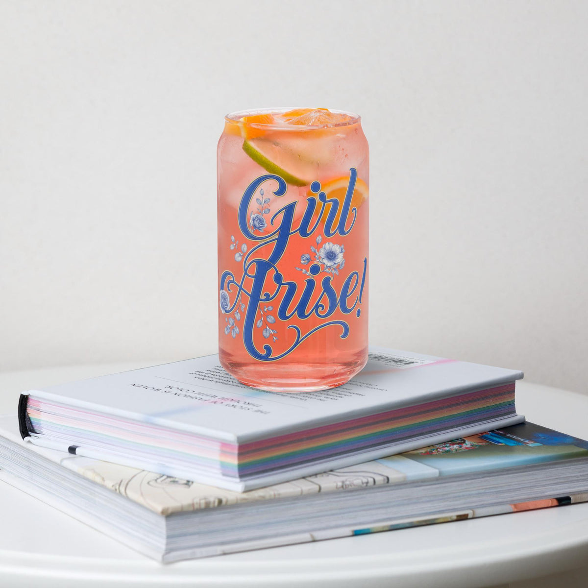 Girl Arise glass tumbler