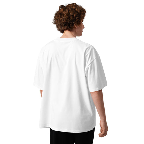 Model wearing the Be Anxious for Nothing Philippians 4:6 oversized tee