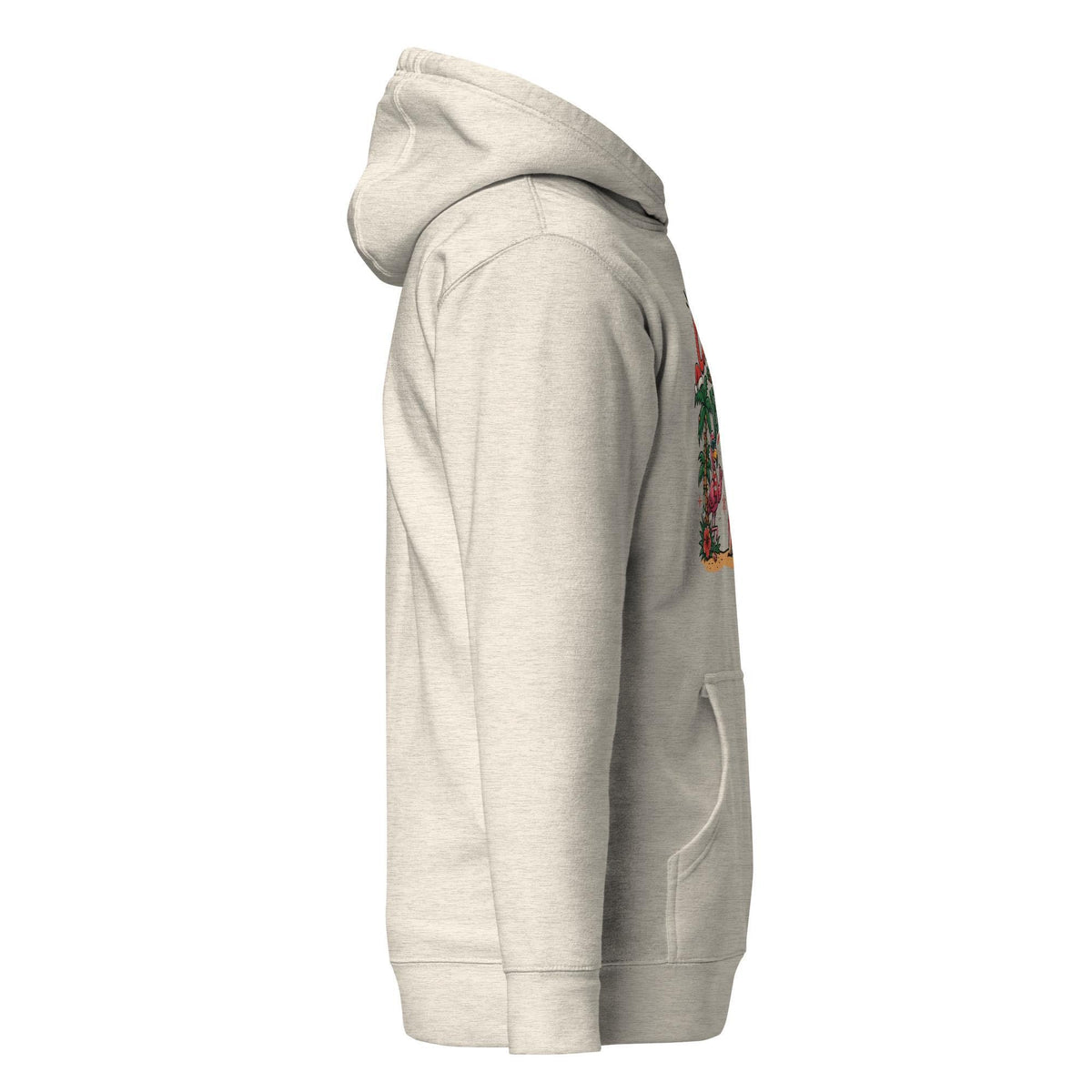 Christmas in December Santa surfer hoodie
