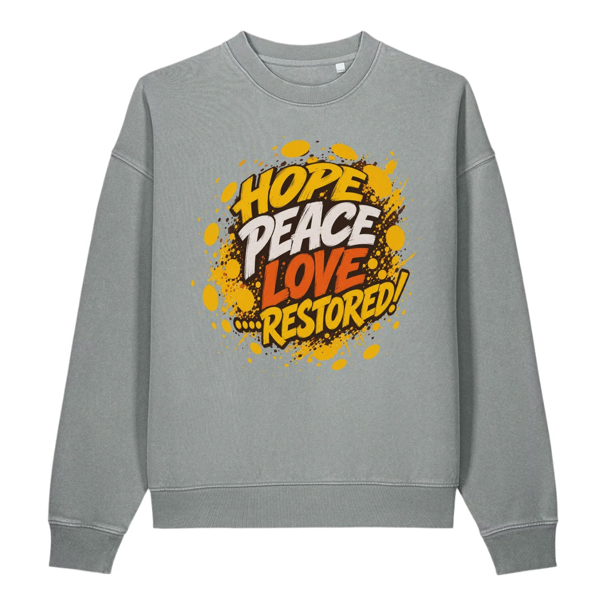 Hope Peace Love Restored vintage crewneck