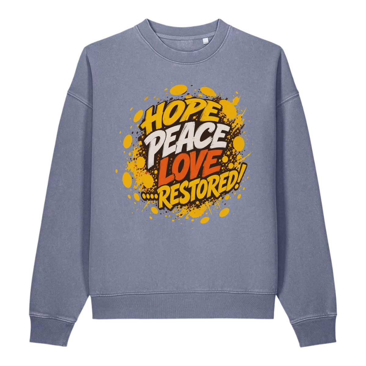 Hope Peace Love Restored vintage crewneck
