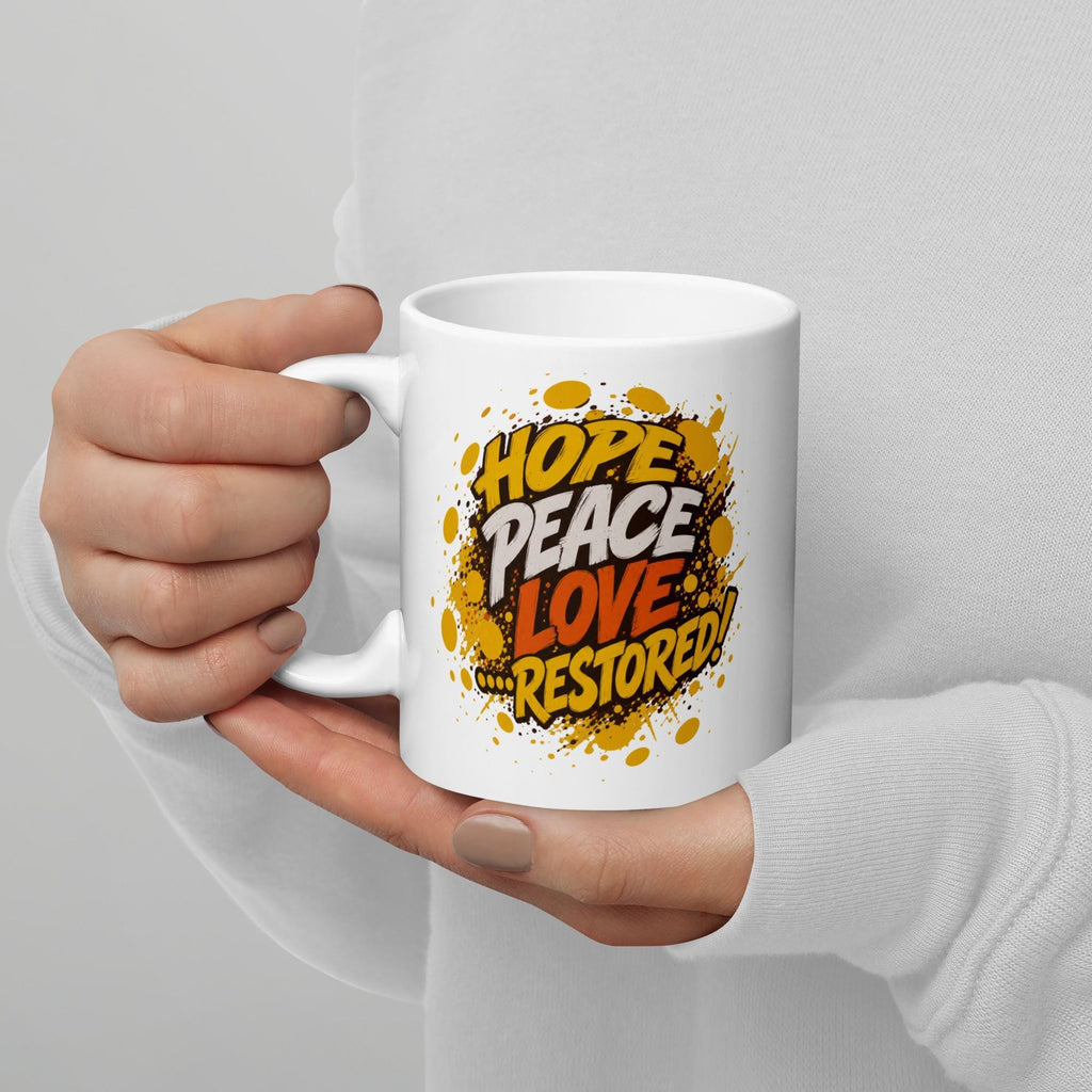 Glossy ceramic coffee mug by Positive Inspire