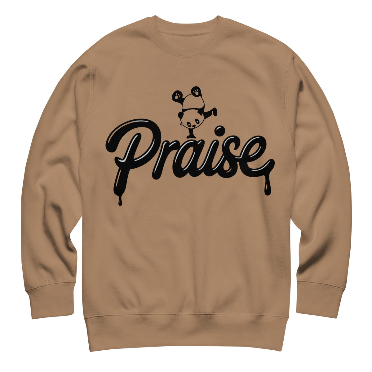 Praise crewneck sweatshirt - Latte flat