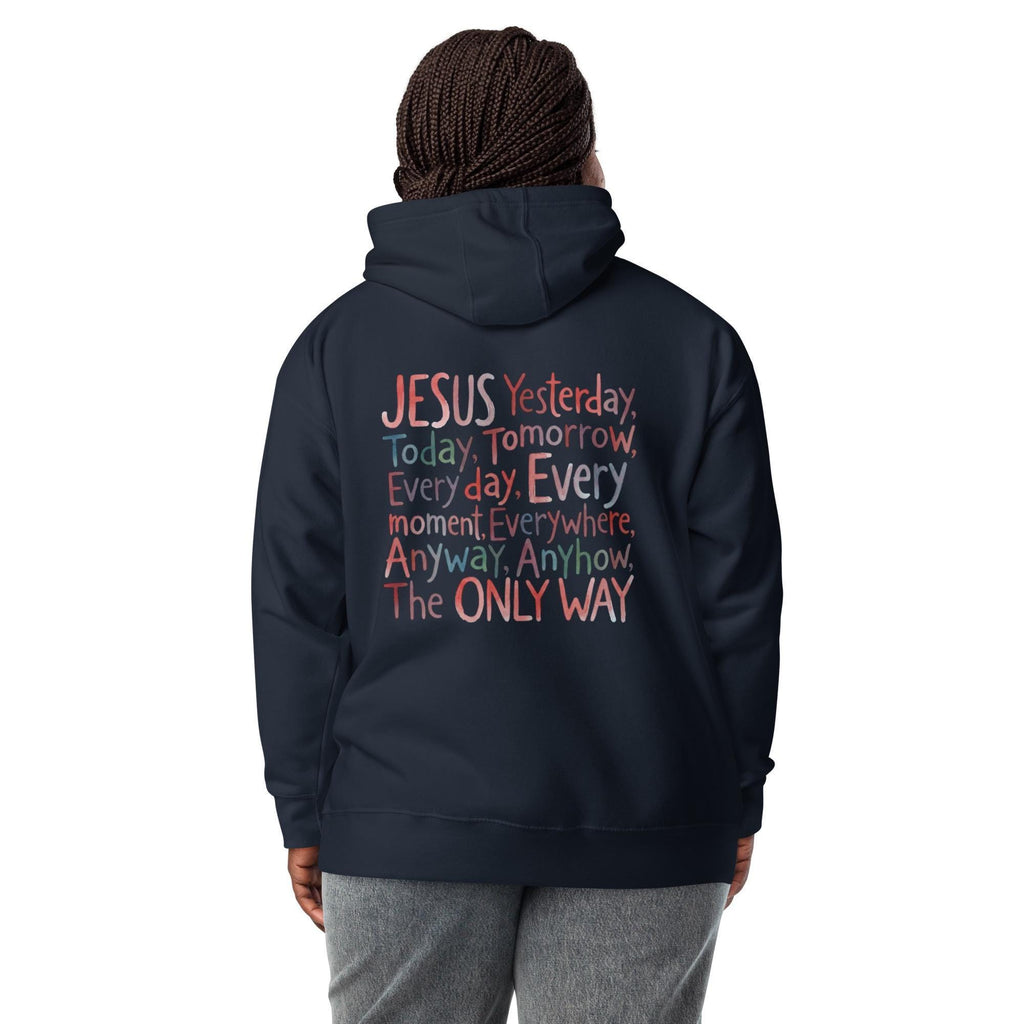 Jesus hoodie - Navy Blazer model