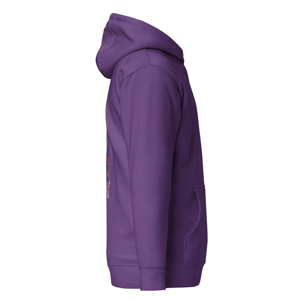 Jesus hoodie - Purple side view