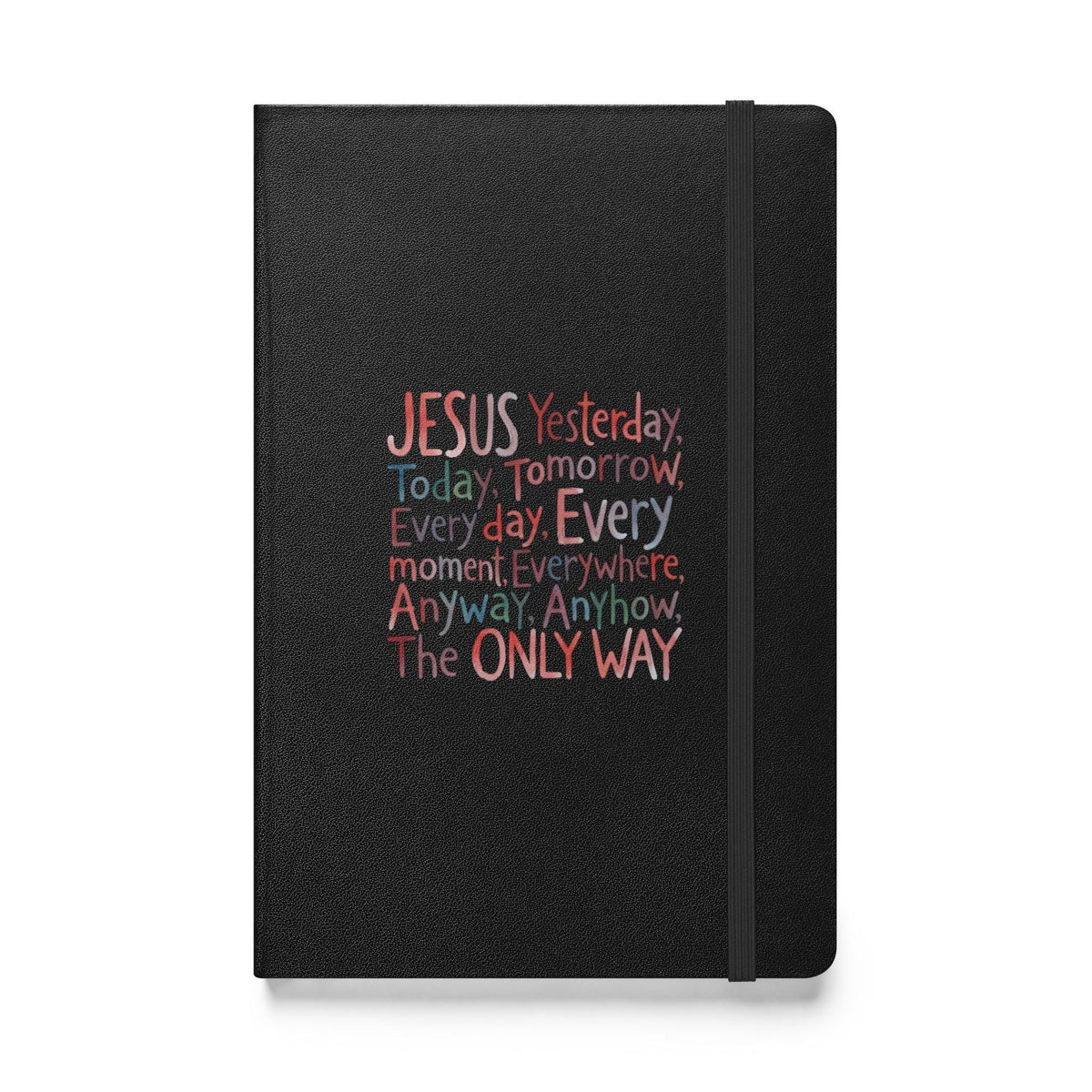 Jesus hardcover notebook - Black