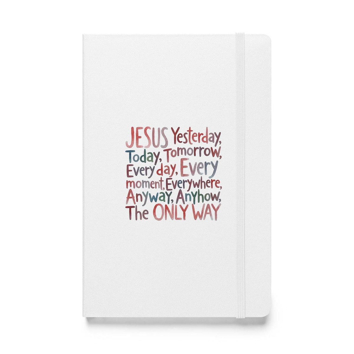 Jesus hardcover notebook - White