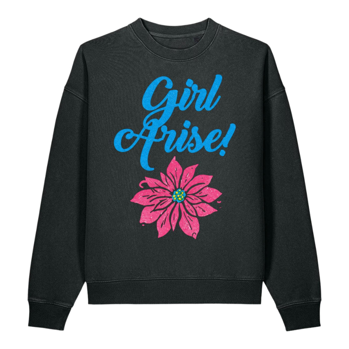 Girl Arise vintage crewneck - Black Rock