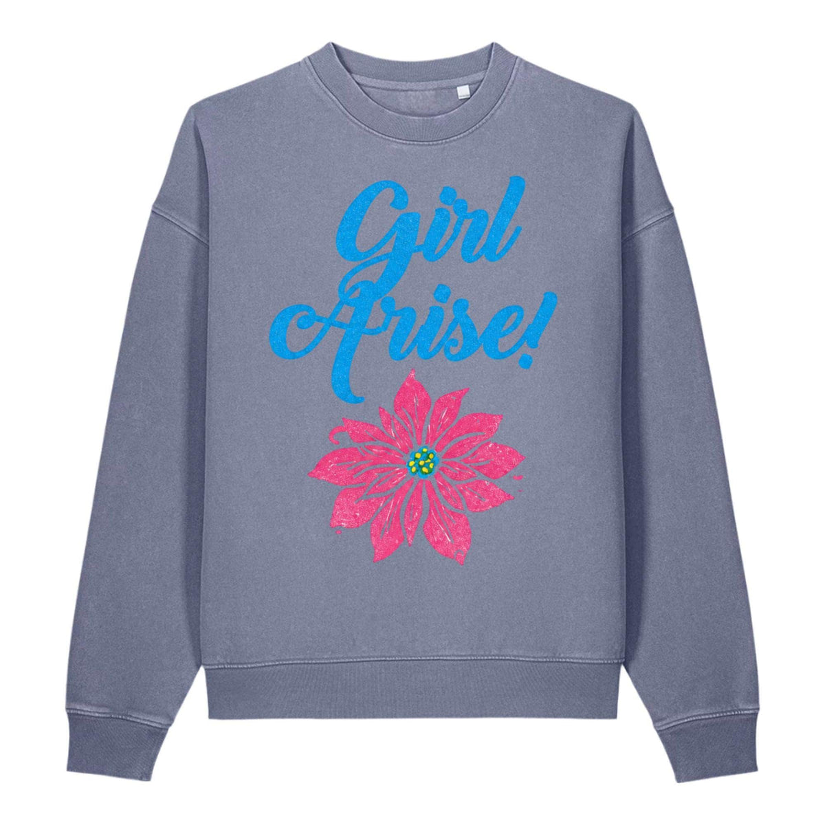 Girl Arise vintage crewneck - Blue Grey