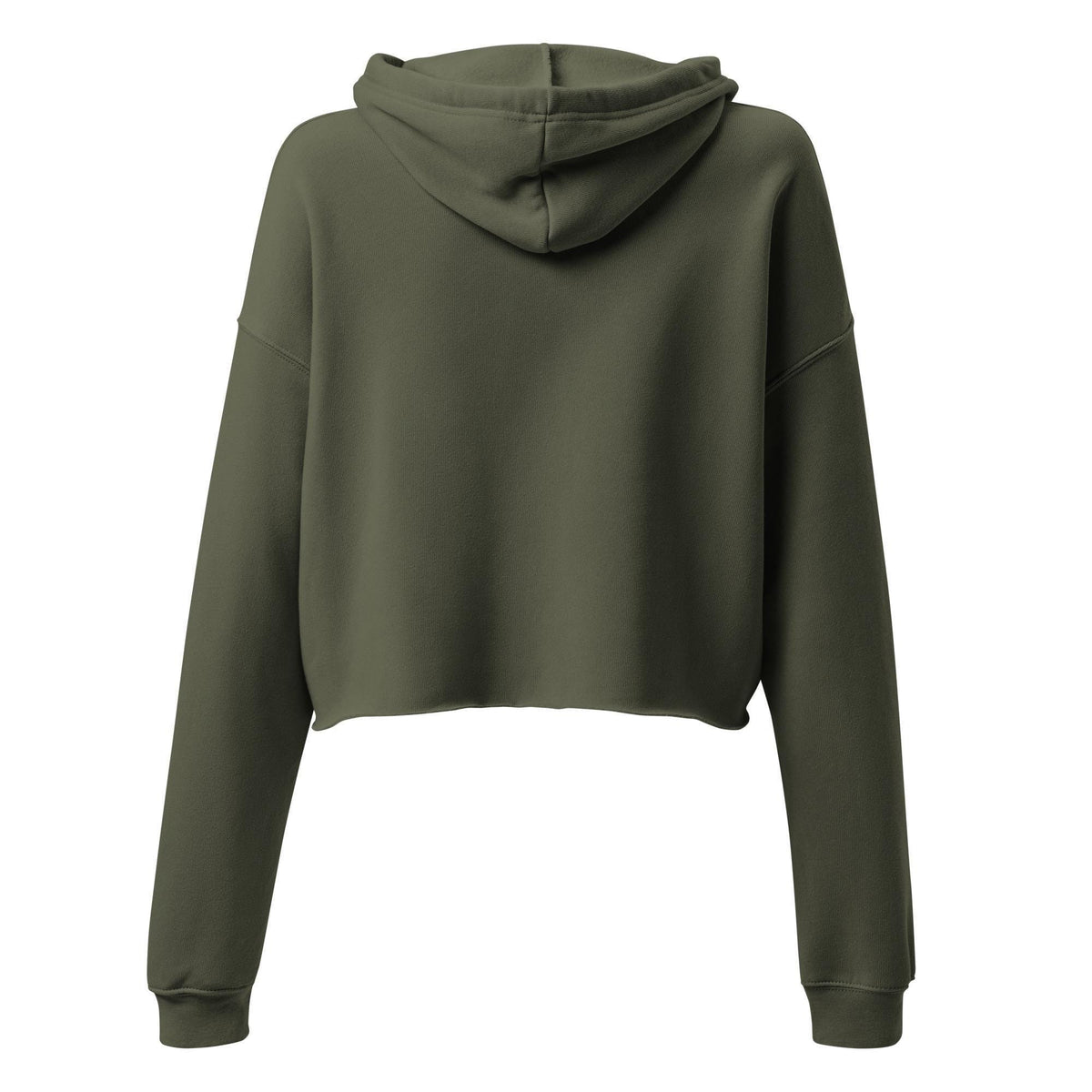 Cropped hoodie back - Military Green