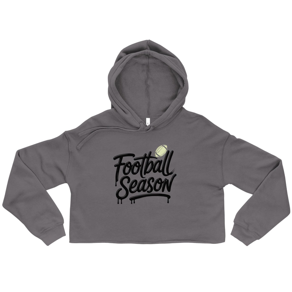 Football Season cropped hoodie flat - Storm