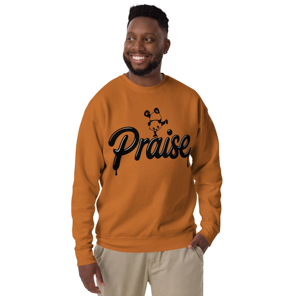 Praise crewneck sweatshirt - Adobe worn