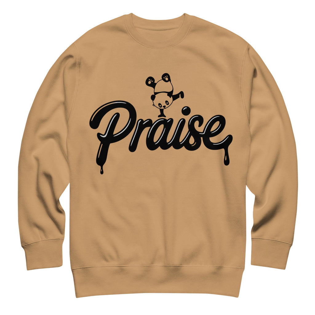 Praise crewneck sweatshirt - Khaki flat