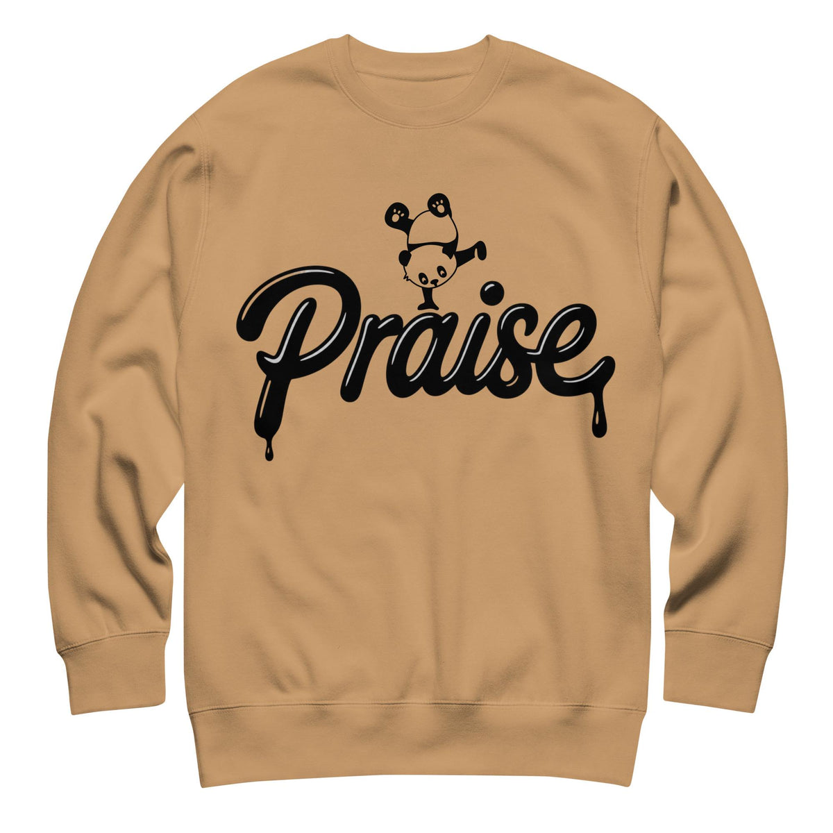 Praise crewneck sweatshirt - Khaki flat