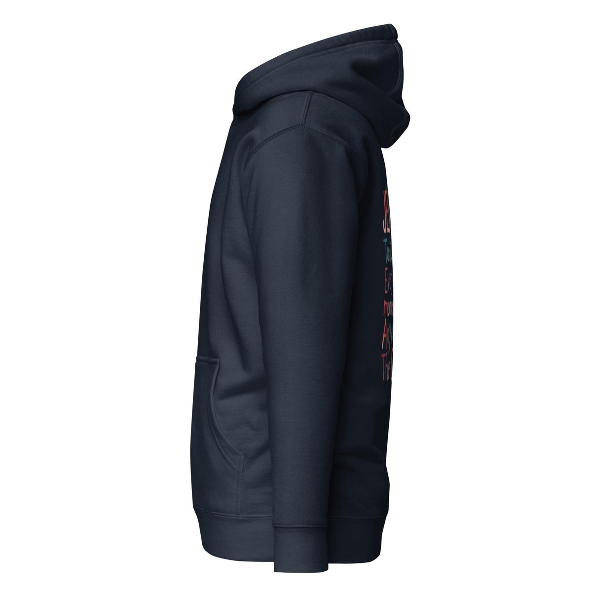 Jesus hoodie - Navy Blazer side