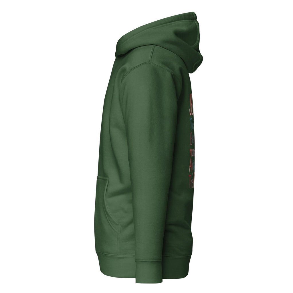 Jesus hoodie - Forest Green side