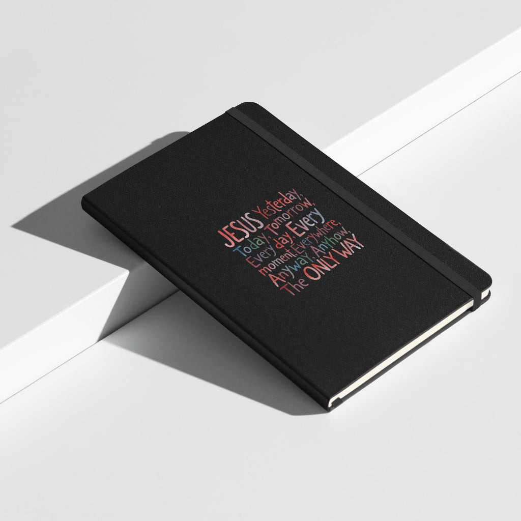 Jesus hardcover notebook - Black angle