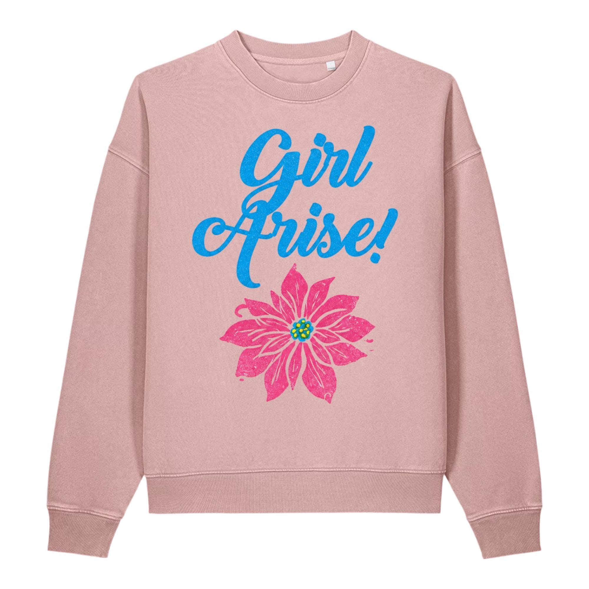 Girl Arise vintage crewneck - Blush