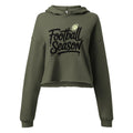 Football Season cropped hoodie - Military Green