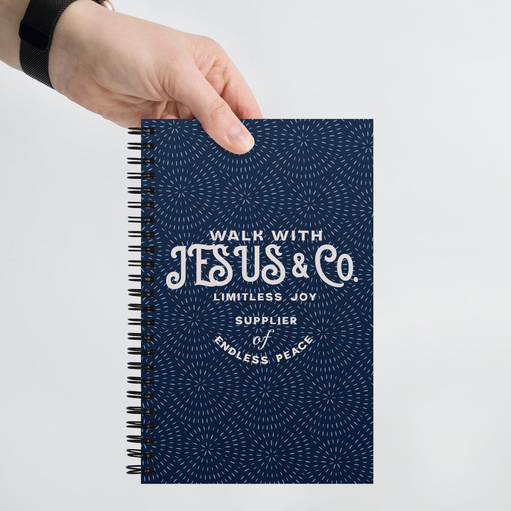 Holding the Walk With Jesus & Co spiral notebook