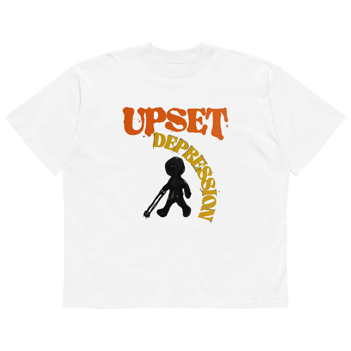 Upset Depression oversized tee - White